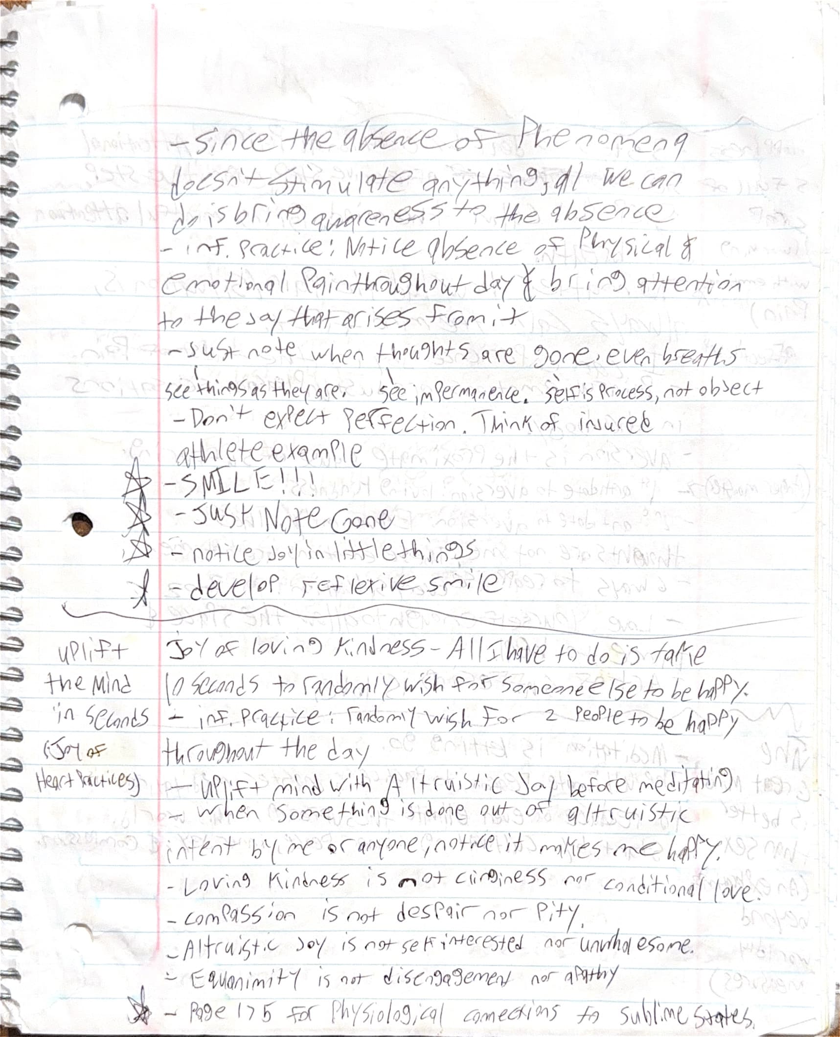 Handwritten notes