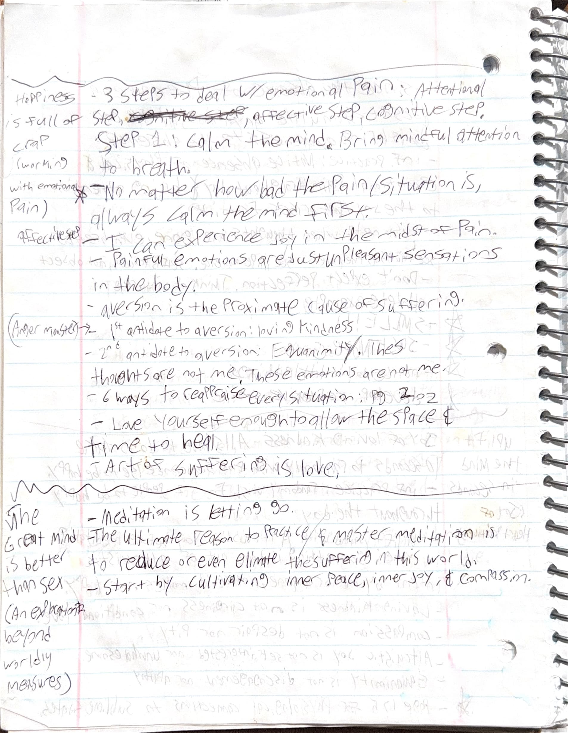 Handwritten notes