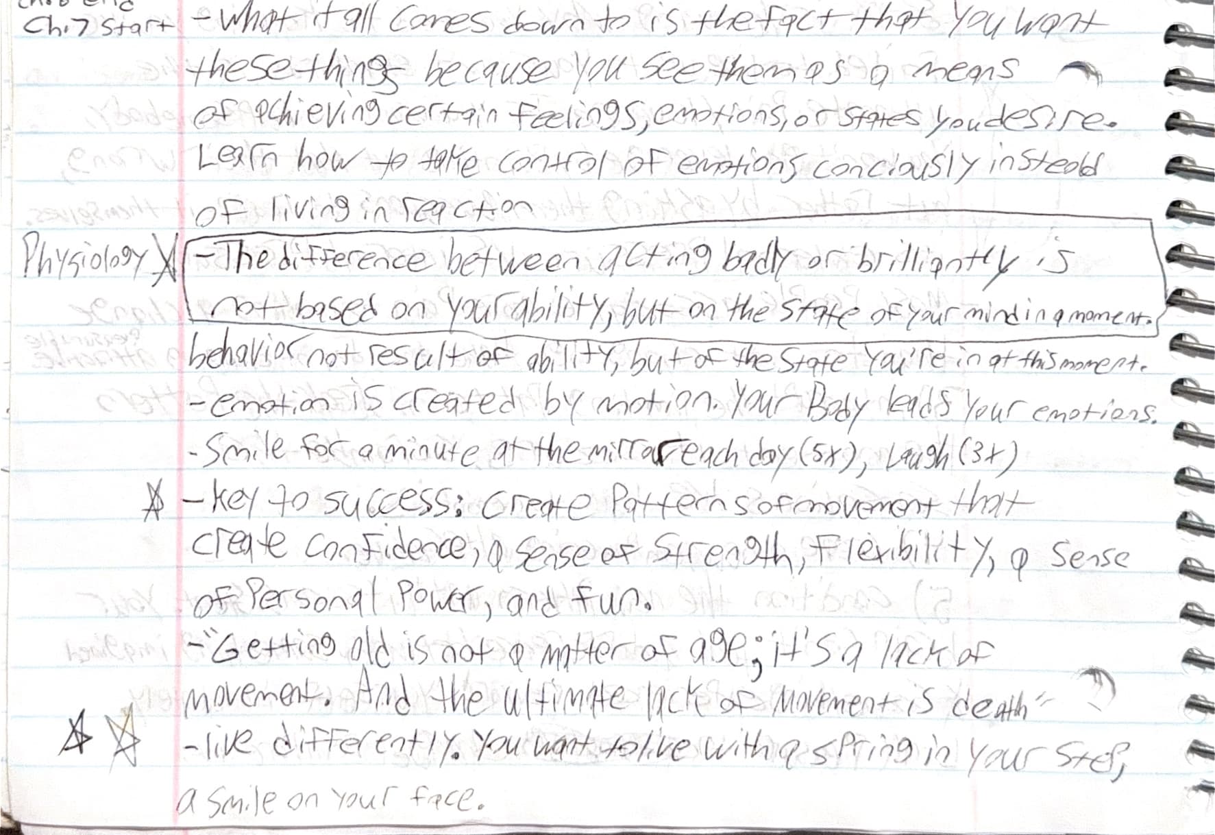 Handwritten notes