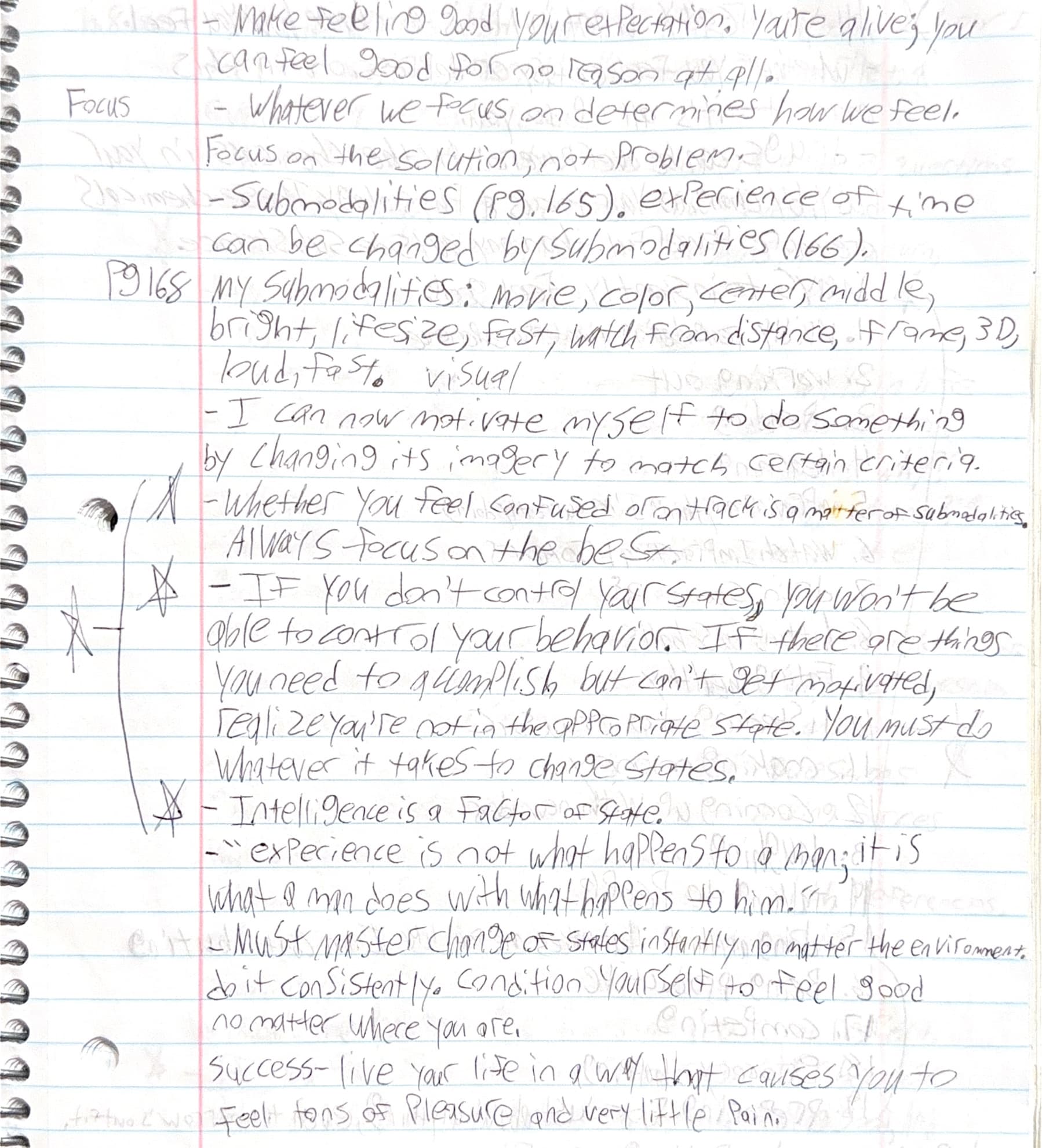 Handwritten notes