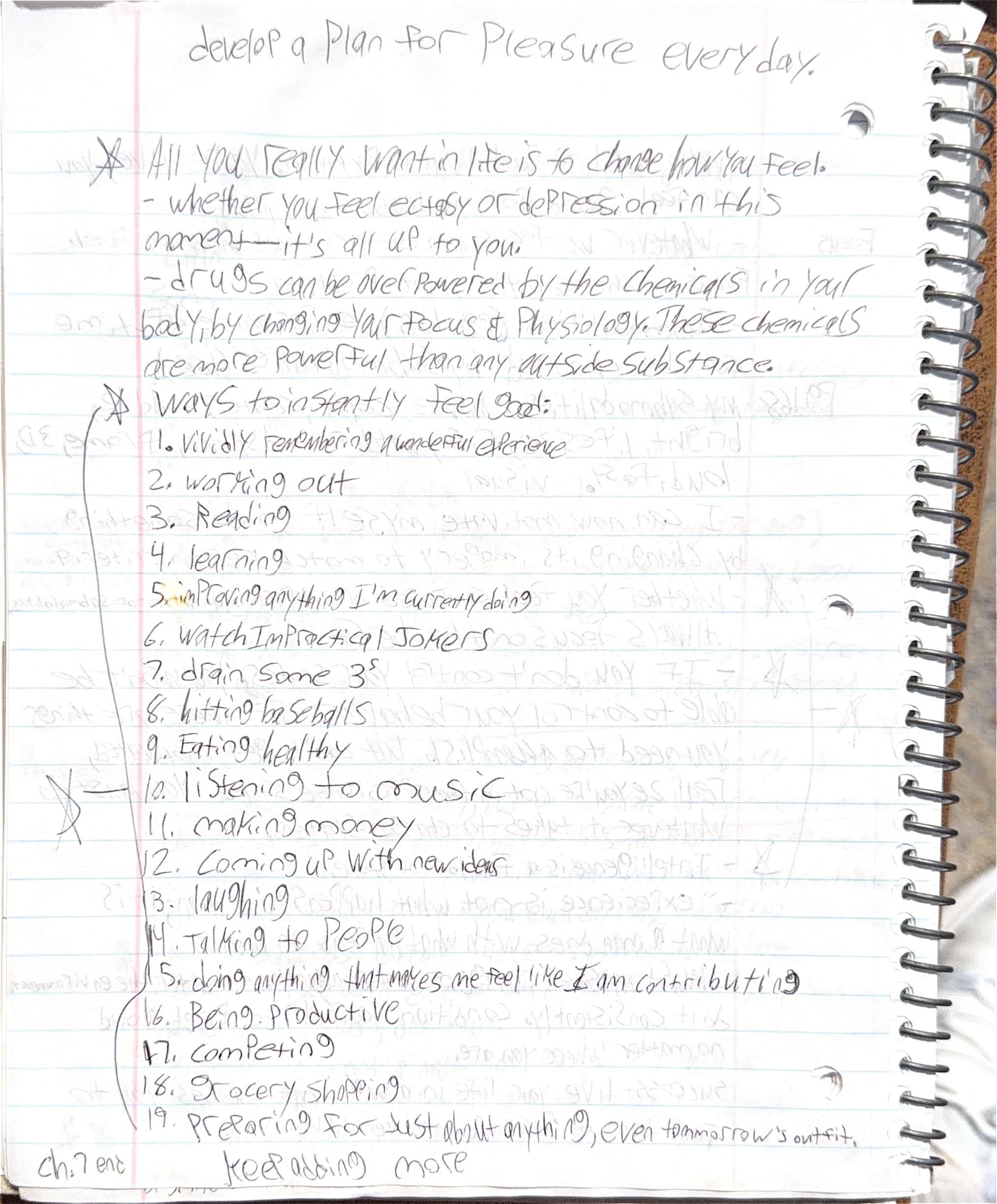 Handwritten notes