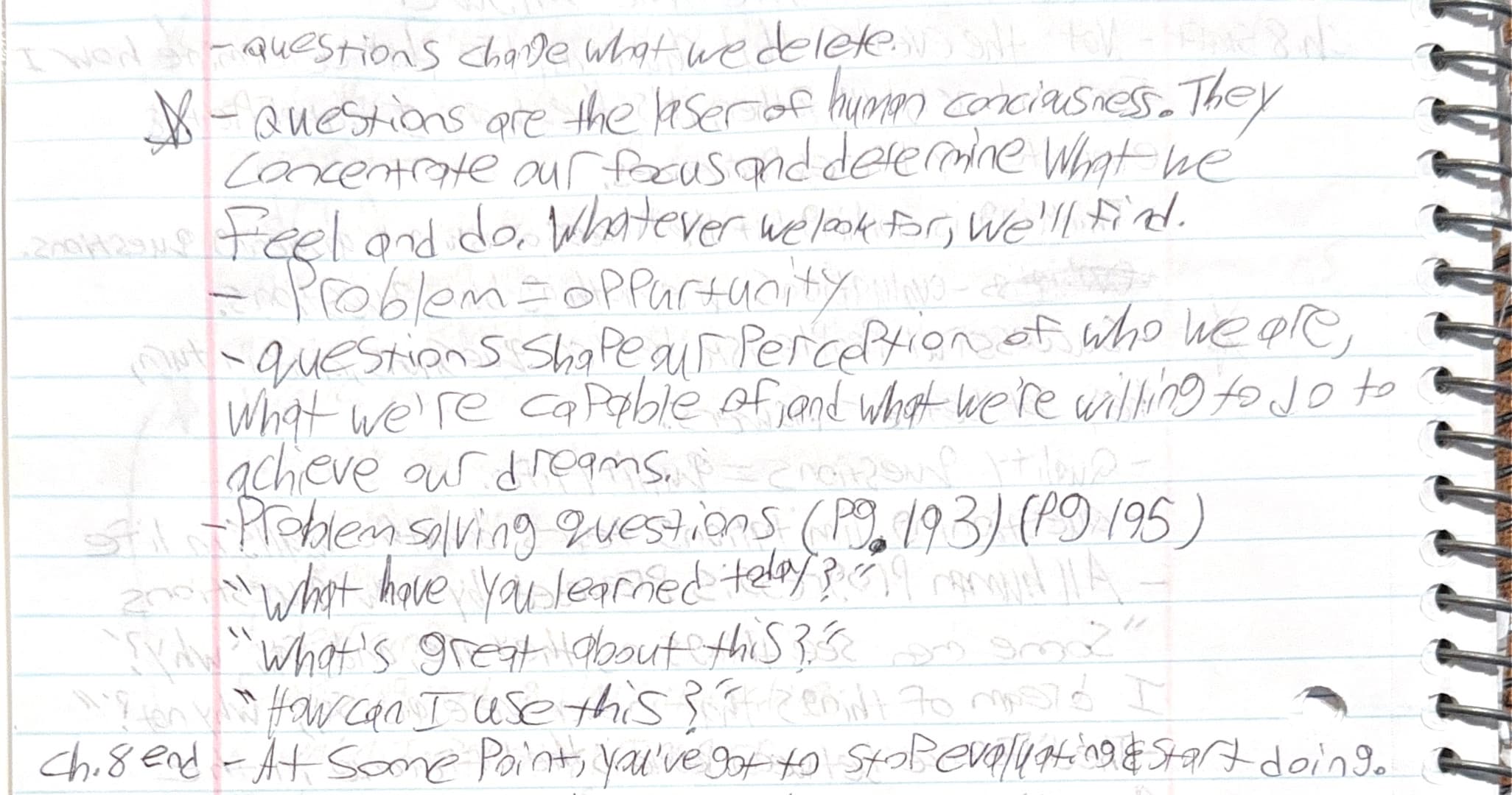 Handwritten notes