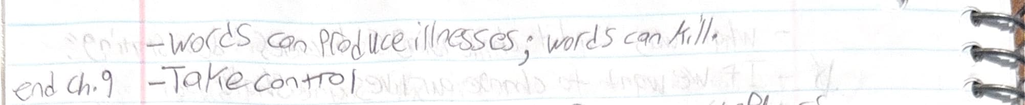 Handwritten notes
