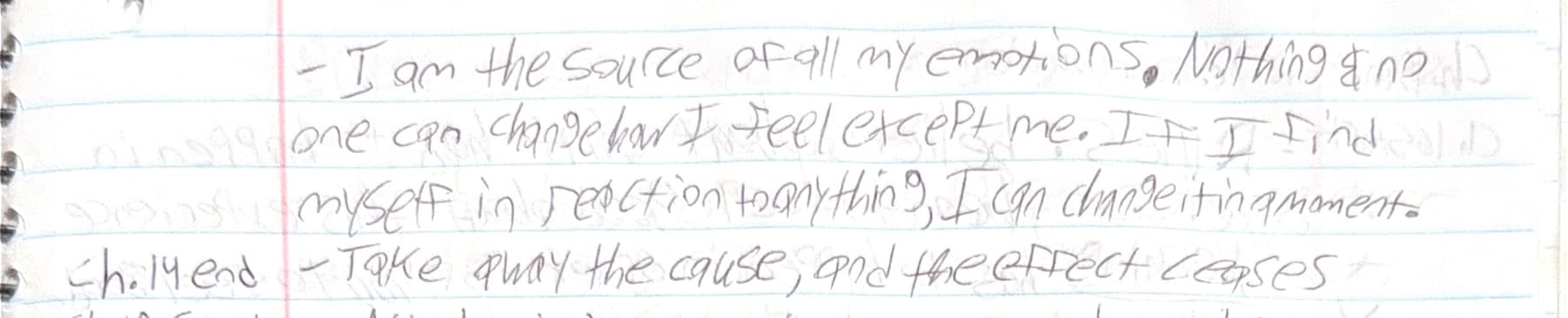 Handwritten notes