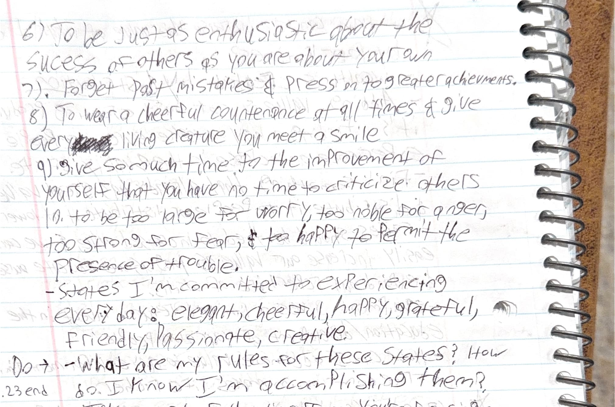 Handwritten notes
