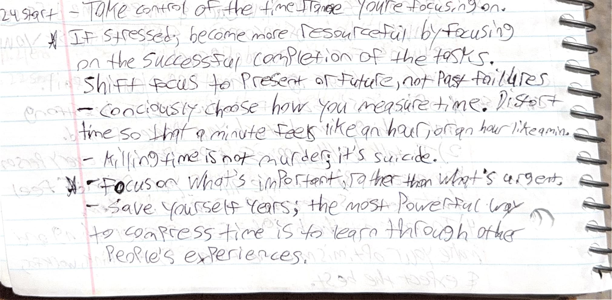 Handwritten notes