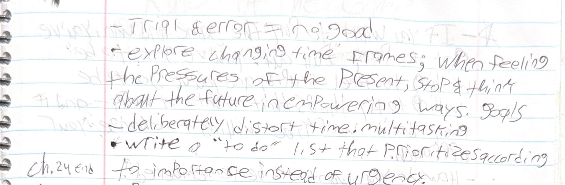 Handwritten notes