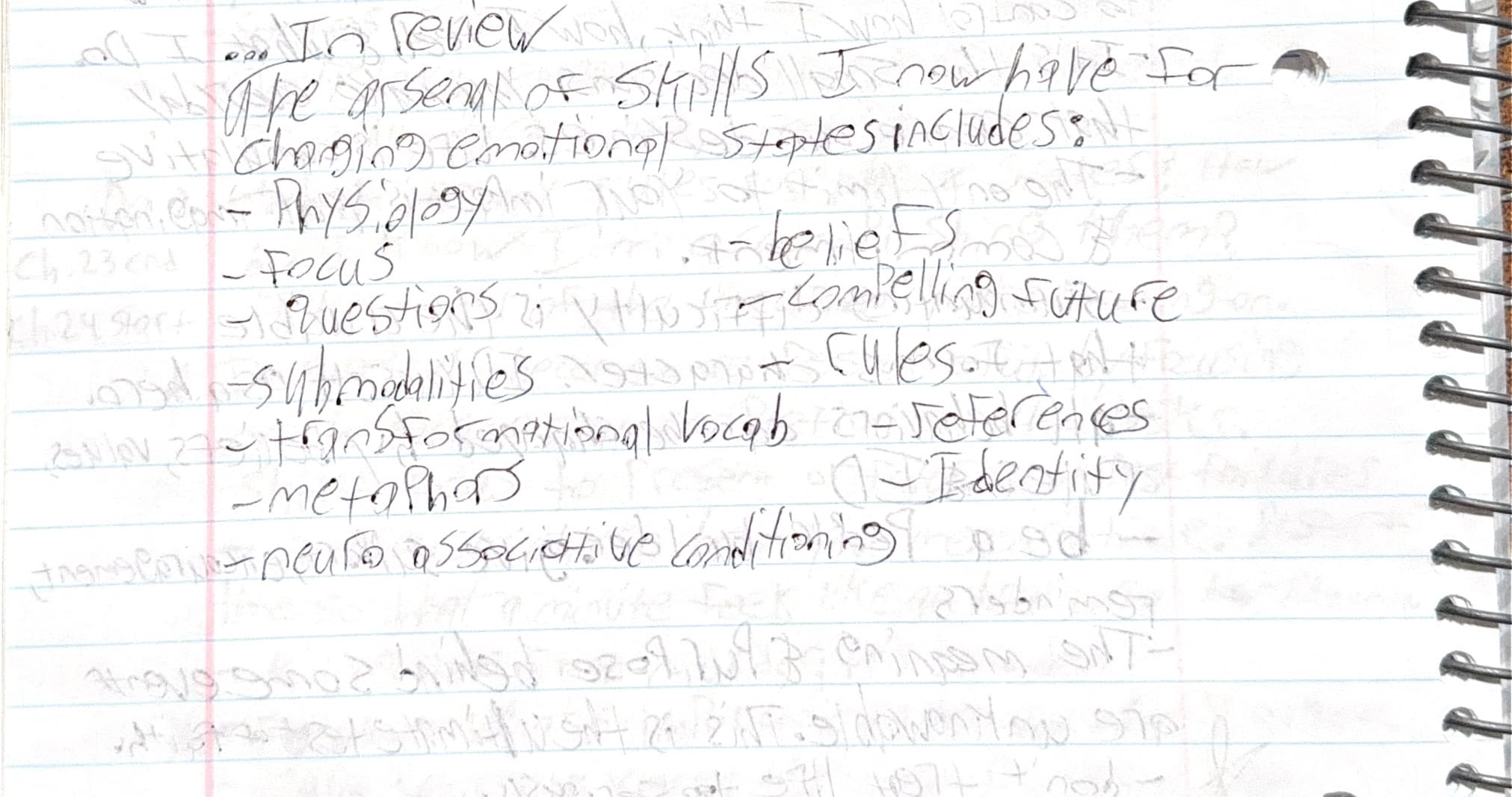Handwritten notes