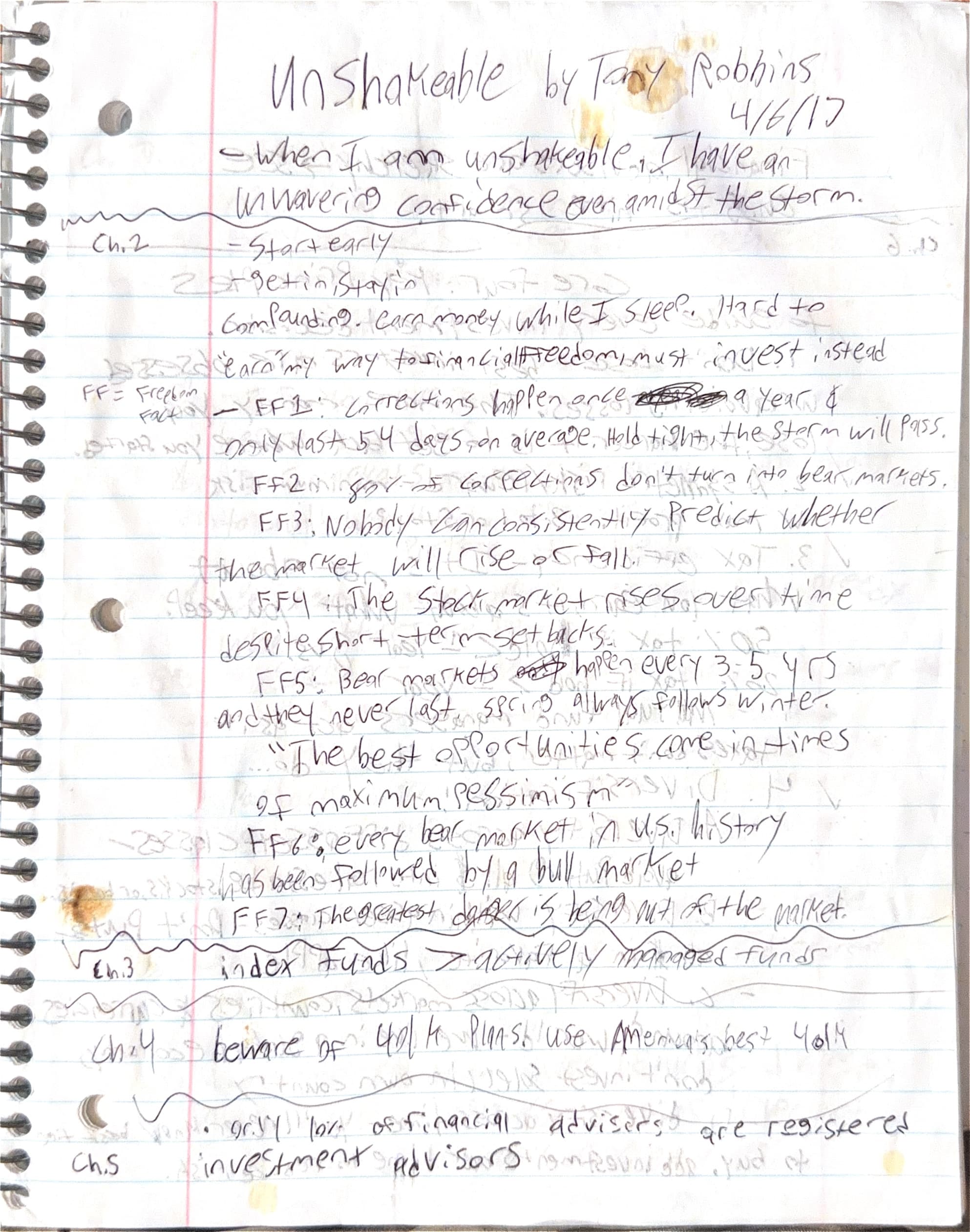 Handwritten notes