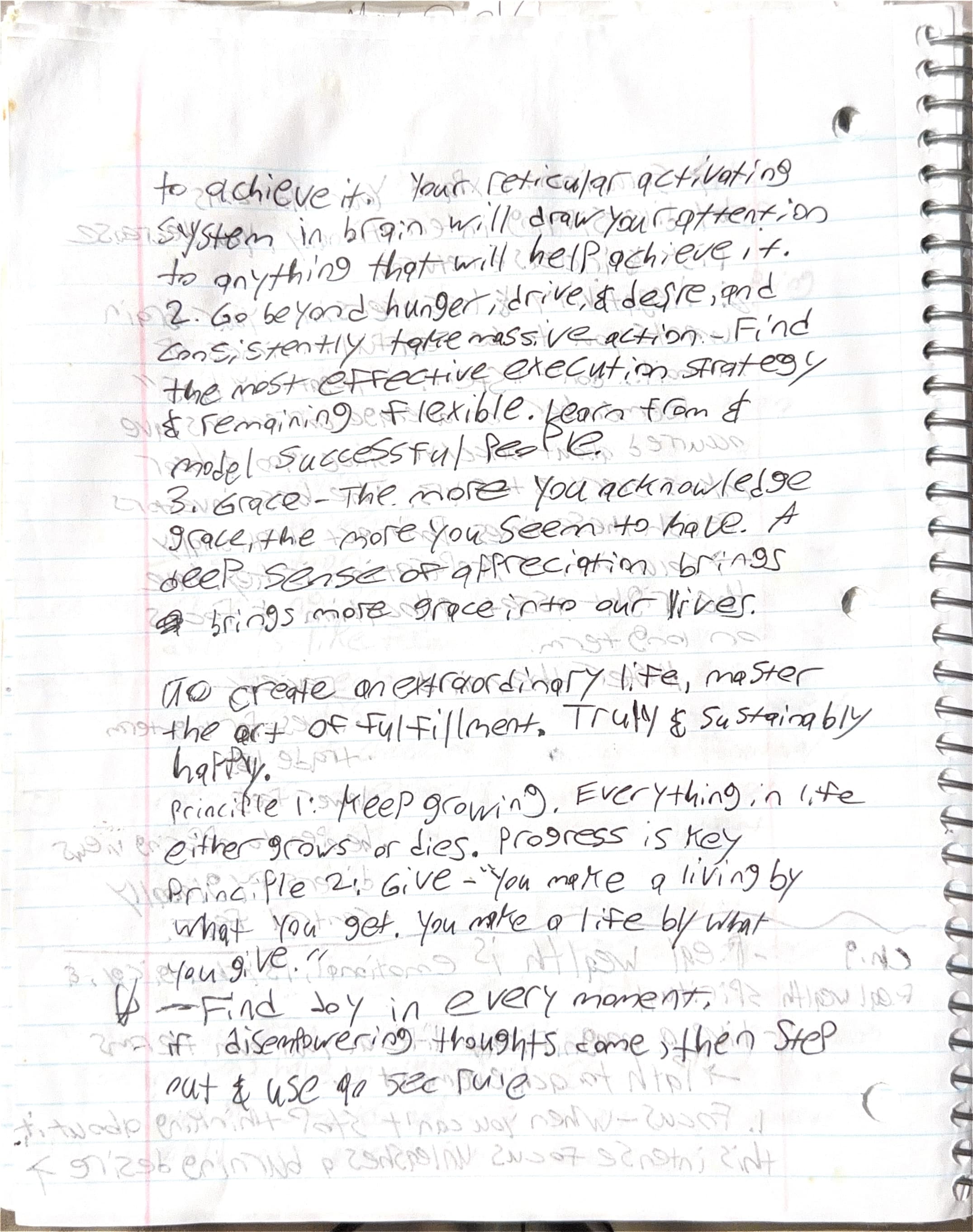 Handwritten notes